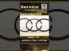 Rodas de corte especiais para corte de anéis de pistão