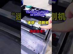 O mini cortador é tão suave.