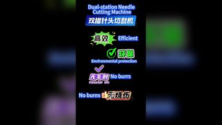 Máquina de corte de agulha de estação dupla